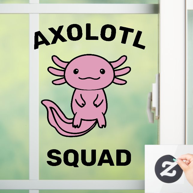 Funny cute Axolotl Squad custom editable pink (Home)