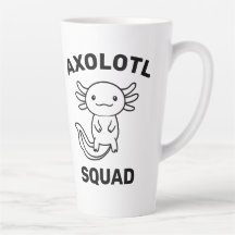 Funny cute Axolotl Squad Party editable blue pink