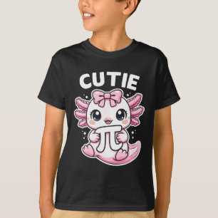 Funny cute axolotl symbol math teacher cutie T-Shirt