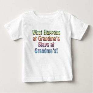 Funny Cute Baby T-Shirt, Grandma's House T-Shirt