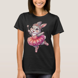 Funny Cute Ballerina Bunny Art Rabbit Ballet T-Shirt