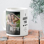 Funny Cute BESTIE Definition 2 Photo Coffee Mug<br><div class="desc">Create a keepsake gift for a Besite with this Cute Funny BESTIE definition photo collage Coffee Mug. Simply upload two photographs of your choice and edit text to make it personal and unique.</div>