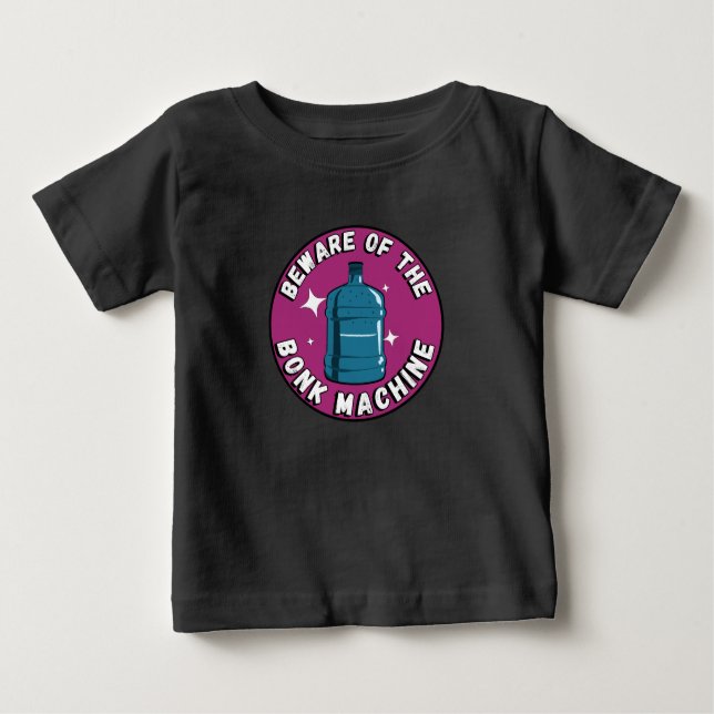 Funny Cute beware of the bonk machine / palestine  Baby T-Shirt (Front)