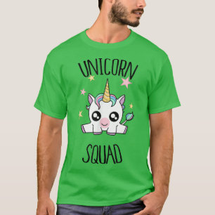 Funny Cute BFF Kawaii Unicorn Squad T-Shirt