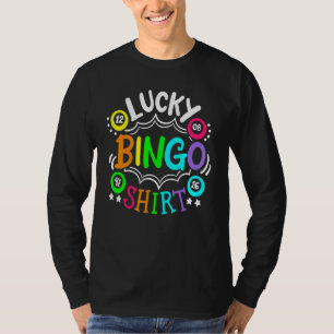 Funny Cute Bingo  Player Casino Women Men Lucky Bi T-Shirt