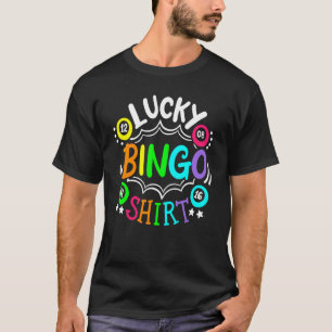 Funny Cute Bingo  Player Casino Women Men Lucky Bi T-Shirt