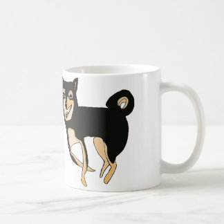 Funny & Cute Black and Tan Shiba Inu Dog Mug
