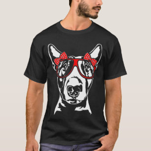 Funny Cute Bull Terrier girl mum dog lover gift Pu T-Shirt