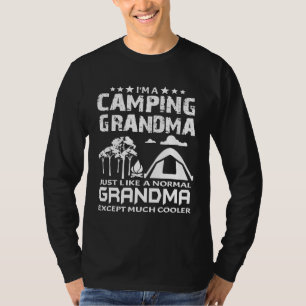 Funny Cute Camping Grandma Cool Vintage Camp Love T-Shirt