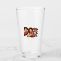 Funny Cute Cartoon Caricature Friends and Cow Mug
