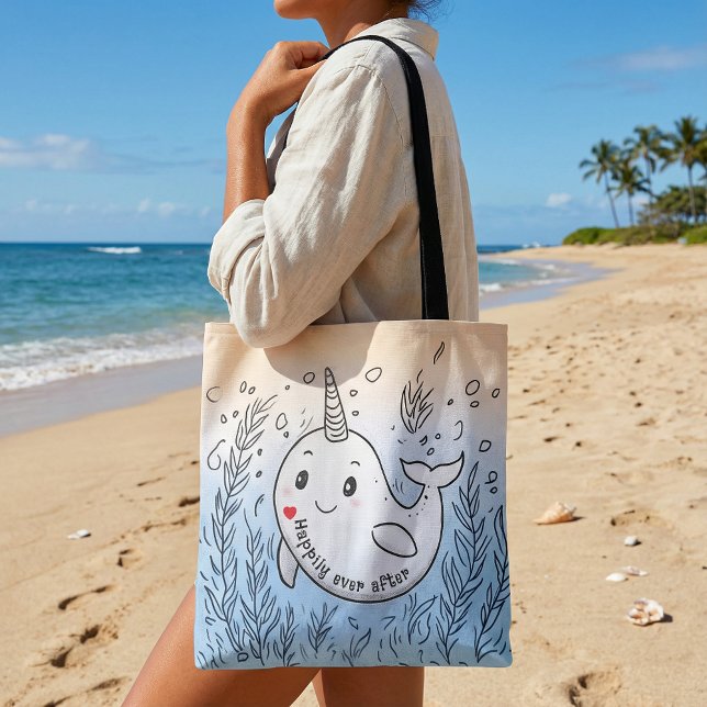 Funny cute cartoon drawing illustration  tote bag (Creator Uploaded)