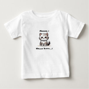 Funny Cute Cat Catmas Humour Baby T-Shirt