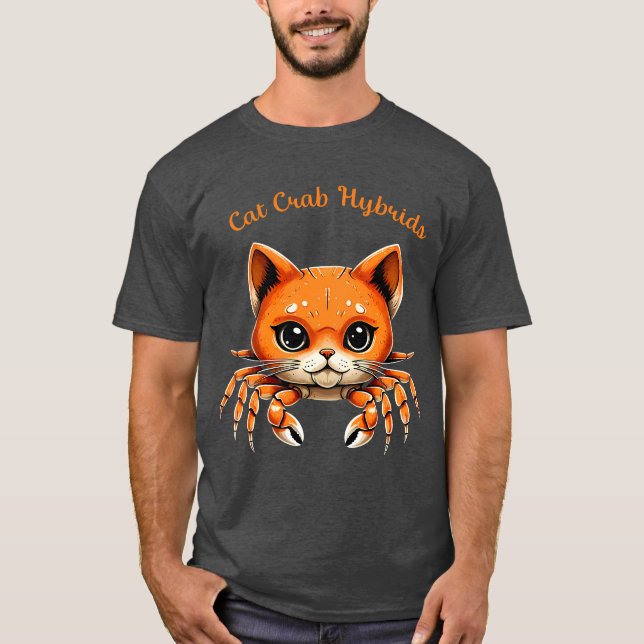 Funny Cute Cat Crab Creature Tee for AnimalT-Shirt (Front)