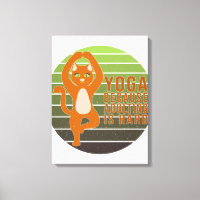Funny cute cat doing yoga. funny yoga design