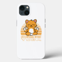 Funny cute cat doing yoga. funny yoga quotes