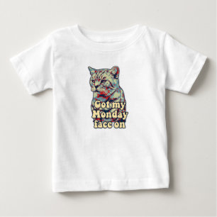 Funny cute cat meme for cat lovers & kitty owners baby T-Shirt