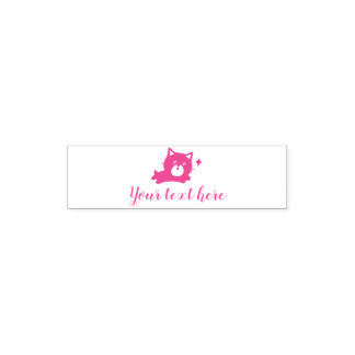 Funny Cute Cat with text Self-inking Stamp