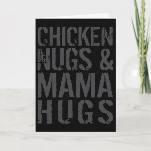 Funny Cute Chicken Mum Graphic For Nugget Lover _1 Card
