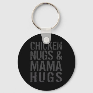 Funny Cute Chicken Mum Graphic For Nugget Lover _1 Key Ring