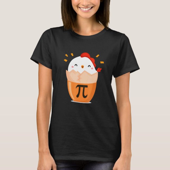 Funny Cute Chicken Pot PI Day Funny Math Day  1 T-Shirt (Front)