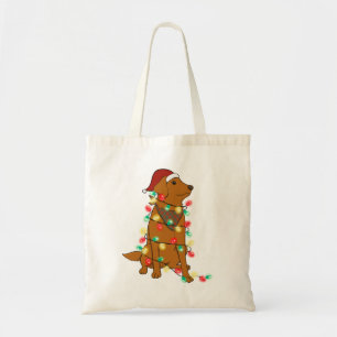 Funny Cute Christmas Dog Tote Bag