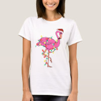 Funny Cute Christmas Flamingo