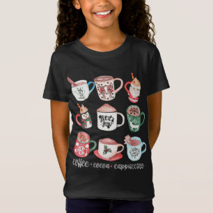 Funny Cute Christmas Mugs Drink Hot Cocoa Coffee C T-Shirt