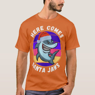 Funny Cute Christmas Shark Santa Costume Pyjamas P T-Shirt