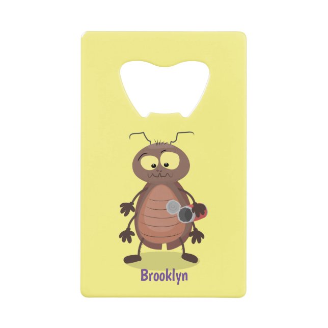 Funny cute cockroach cartoon character (Front)