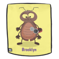 Funny cute cockroach cartoon character