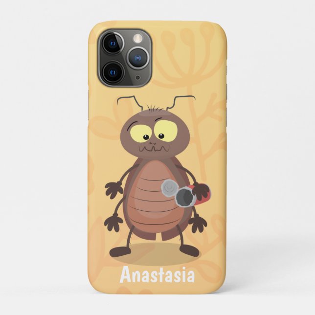 Funny cute cockroach cartoon character Case-Mate iPhone case (Back)
