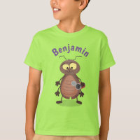 Funny cute cockroach cartoon character