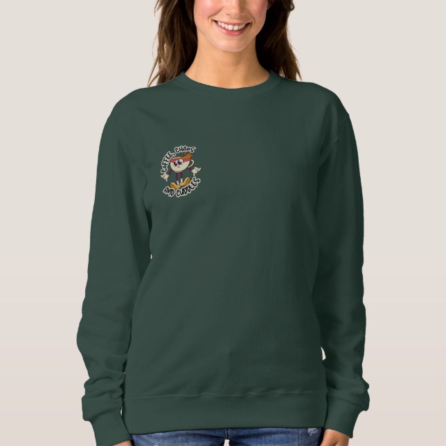 Funny Cute Coffee Lover Sweatshirt for Moms (Front)