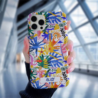 Funny Cute Colourful Doodle Cartoon Personalised iPhone 16 Pro Case
