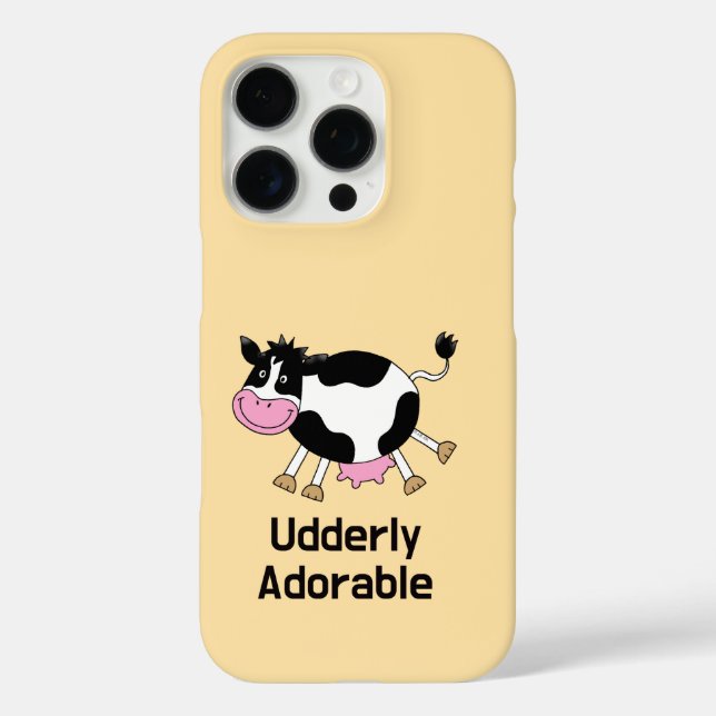 Funny Cute Cow Pun Cartoon Design Case-Mate iPhone Case (Back)