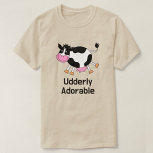Funny Cute Cow Pun Cartoon Design T-Shirt