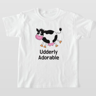 Funny Cute Cow Pun Cartoon Design T-Shirt