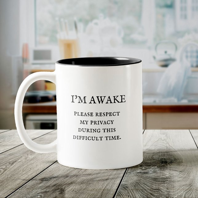 Funny Cute Coworker Trendy Quote Office Two-Tone Coffee Mug (Creator Uploaded)