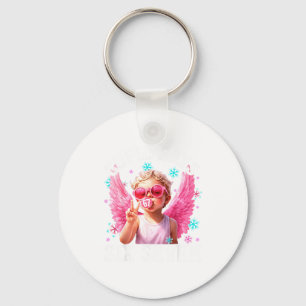 Funny Cute Cud Says Six Seven Valentine's Day 67 M Key Ring