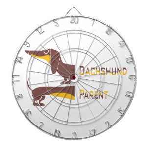 Funny cute dachshund for long dog parent dartboard
