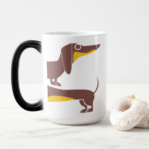 Funny cute dachshund for long dog parent magic mug