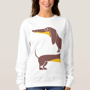 Funny cute dachshund for long dog parent sweatshirt