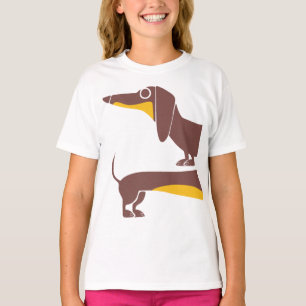 Funny cute dachshund for long dog parent T-Shirt
