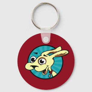 FUNNY CUTE DOG BASIC BUTTON ROUND KEY CHAIN
