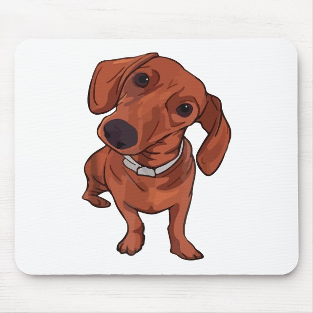 Funny Cute Dog, Dog Lover, Dog Owner, Pet Mouse Pad (Front)