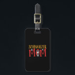 Funny Cute Dog Lover Puppy Pet Owner Schnauzer Mum Luggage Tag<br><div class="desc">Schnauzer Mum. Funny and cute design for dog lover, puppy owner, dog mum who loves this dog breed. This cute and colourful dog cartoon illustration merchandise is great for those who love puppies, pooch and doggy. Perfect to show love for this loyal animal or pet dubbed as man's best friend....</div>
