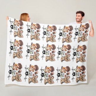 Funny Cute Dog Pattern Blanket