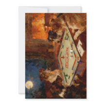 Funny Cute Dogs Playing A Board Game Postcard