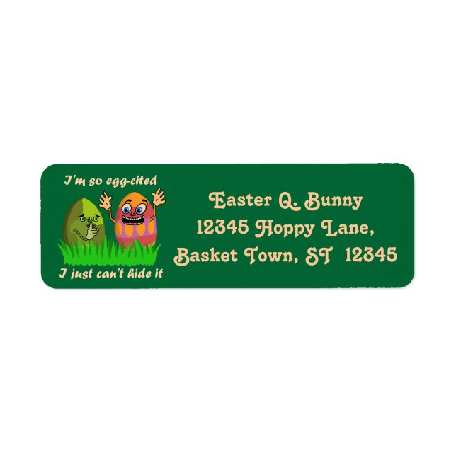 Funny Cute Easter Eggs Cartoon (Front)