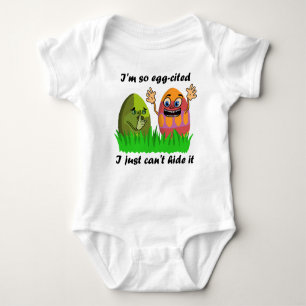 Funny Cute Easter Eggs Kids Cartoon Egg Hunting Baby Bodysuit